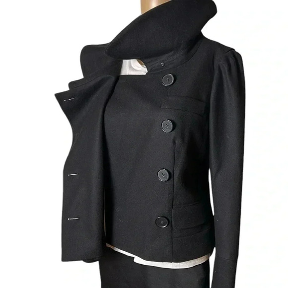 Ann Taylor Black Pea Coat - Picture 10 of 14